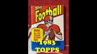 1983 TOPPS FOOTBALL WAX PACK PLUS ПЛАНЫ НА 2026 ГОД!!