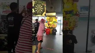 Winning a prize right after buying escooter #shorts