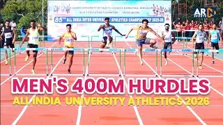 Speed Vs Stamina | 400M Hurdles Battle 🇮🇳 All India University Athletics 2026