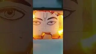 Tissue Fire Art || #shreekrishn #trending #trendingshorts #youtubeshorts #drawing @artwithsachin497.