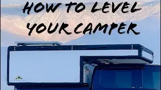 How to use the level sensor in our ultralight light truck campers