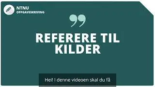 Referere til kilder