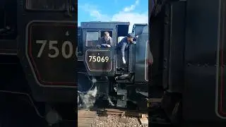 #shorts 75069 BR&nbsp;Standard&nbsp;4MT&nbsp;4-6-0 locomotive at Bewdley on Severn Valley Railway 17.09.22