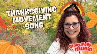 The Turkey Pokey. Thanksgiving movement song for kids, babies and toddlers
