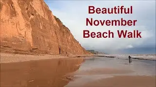 Jurassic Coast UK - Beach Walk - Virtual Walking Video For Treadmill Workout