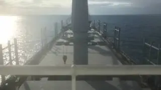 Bulk Carrier Departing Kwinana Time Lapse 2 hrs in 15 secs