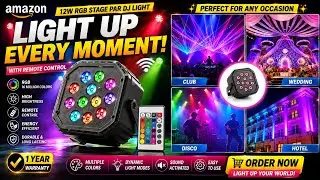 RGB Stage Par Light with Remote control (Party, Disco, Festival etc.)