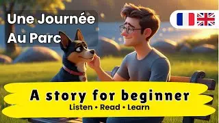 Short French Story for Beginners (A1-A2) + Free Study Guide! [A Day at The Park]