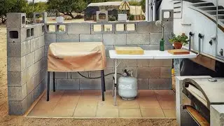 We Built Our Off-Grid Outdoor Kitchen in Under 2 Hours!