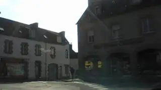 Driving On Rue Des Martyrs & Rue Joseph Pennec, 22110 Rostrenen, Brittany, France 14th October 2009