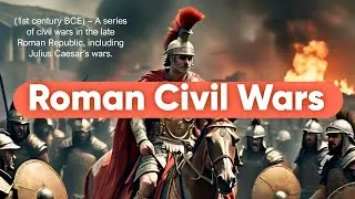 Roman Civil Wars  A series of civil wars in the late Roman Republic, including Julius Caesar&rsquo;s wars