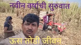 नवीन वर्ष ऊस तोडी जीवन भाग नं १४३ #video 
