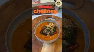 Sweet and Spicy Tomato Chutney | Onion Tomato Garlic Chutney for Dosa Idli Vada | #shorts