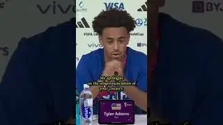 USMNT midfielder Tyler Adams responds to Iranian journalist #shorts