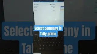 select company in tally prime #computereducation #windows #aiilustratesheets