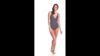 Sunmarin Daisy V Neck One Piece | SwimOutlet.com