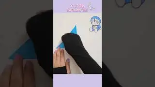 DIY Paper DOREMON Bookmark Origami / Easy Bookmark/ #shorts