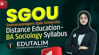 BA Sociology Syllabus Analysis of Sreenarayanaguru Open University - Shocking Insights!