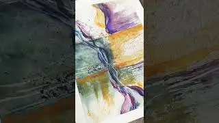 Final details for this abstract watercolor #abstractwatercolor #abstractart #acuarela