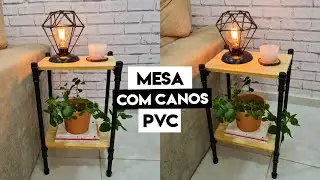 Como fazer MESA DE CANO PVC - DIY DECORA&Ccedil;&Atilde;O