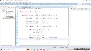 Array NextLevelProgram#1 Second Max #Java #Array #Logical