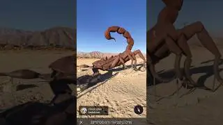 Giant Scorpion and Giant Grasshopper on google earth #shorts