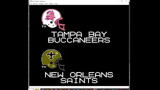 Tecmo Super Bowl Regular Season Week 8 Buccaneers Season Buccaneers vs Saints And ScoresAndStandings