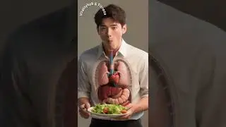 Eat mix vegetables|what  happened your inside body(3d animation)#eatingsounds  #humananatomy #3d