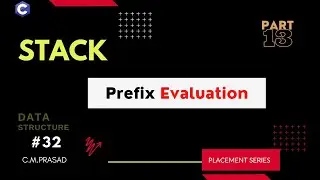 32: Prefix Evaluation | How to Evaluate Prefix Expression | Stack