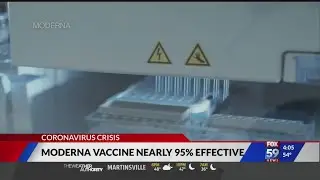 Moderna vaccine nearly 95% effective