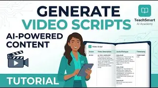 Generate Video Scripts Using TeachSmart AI | Complete Tutorial
