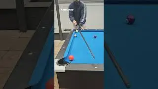 How To Shoot 2 Rails Reverse Shot #billiards #poolshots #9ballpool #trickshots #8ballpool