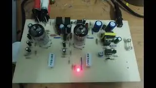Vacuum tube Phono Pre-amp power by 12VDC adapter.