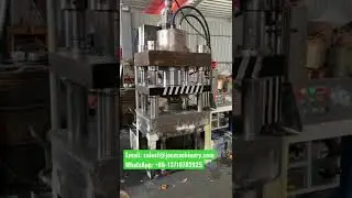 4-column upper-cylinder single-action hydraulic press test #shorts #youtubeshorts #machine
