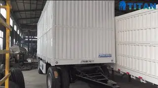Box Drawbar Trailer - 8m 20 Ton Dry Van Box Drawbar Trailer for Sale