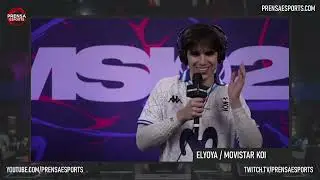 Elyoya de Movistar KOI previo al MSI 2025: &ldquo;Corea y China son m&aacute;s que ganables