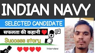 INDIAN NAVY SELECTION STORY &hearts;️AGNIVEER NAVY SSR SELECTED CANDIDATE INTERVIEW &hearts;️
