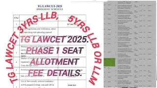 Ts lawcet how to know seat allotment and fees details 