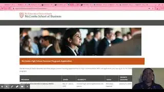 Application Guide: UT Business Programs, McCombs & DYNAMC