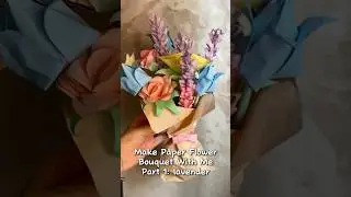 DIY  PAPER LAVENDER 💐💐 SUPER EASY TUTORIAL !!!