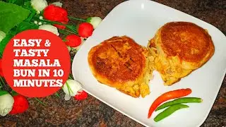 Easy Masala Egg Bun Recipe😋, Street Style Egg Bun Masala, egg bun burger, RECIPE 💯 | ASMR