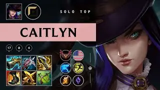Caitlyn Top vs Zed - NA Grandmaster Patch 25.24