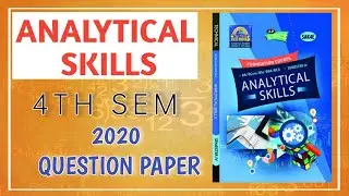 Degree 4th sem analytical skills previous paper 2020 | Analytical skills 2020 question paper