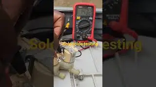Water inlet valves solenoids resistance testing #washer #dryer #shorts