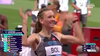 Femke Bol Breaking her own European Record at the 2023 London Diamond League