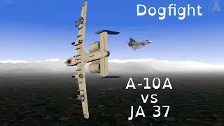 FLIGHTGEAR - A-10A Thunderbolt II vs JA 37 Viggen - Dogfight