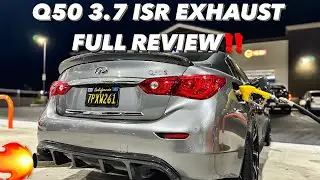Q50 ISR EXHAUST FULL REVIEW! (REVS, PULLS, FLY BYS, ETC!)