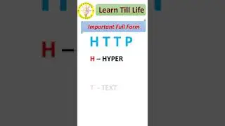 HTTP || Important Full form || Full form of HTTP || #Shorts # 