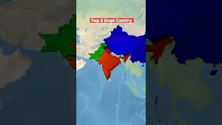 Top 5 Dept Country in the world 🌎#facts#pakistan#map#shorts