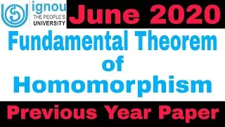 Fundamental theorem of homomorphism question solved